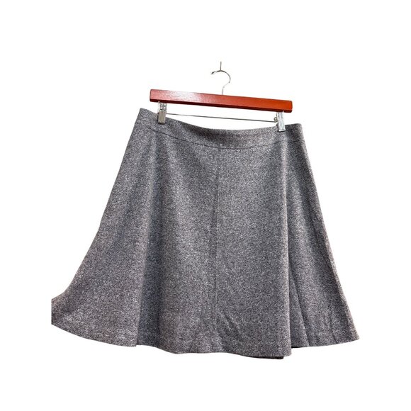 Loft Womens Gray A-Line Skirt Size 10 - Picture 1 of 7